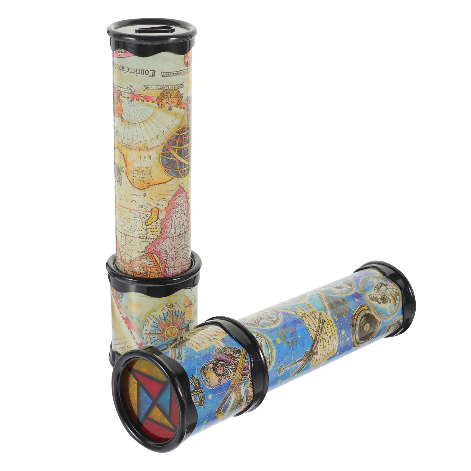 20CM Kaleidoscope for Kids, 2 Pack Retro Kaleidoscope Toy Party Bag Fillers for Kids, Christmas, New Year and Birthday Party, School Classroom Prizes