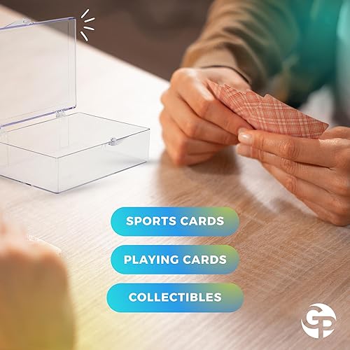 Miniatura 7 de Paquete de 10 recipientes de plástico transparente con bisagras, cajas de almacenamiento de recuerdos, 3 12 pulgadas de largo x 2 916 pulgadas de