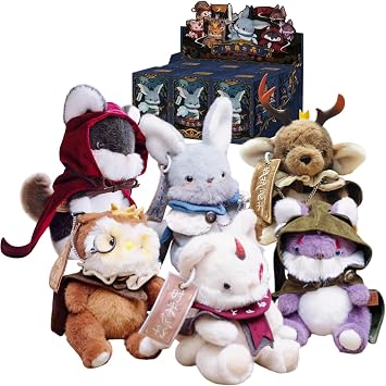 CALEMBOU Plush Doll Blind Box Whole Set, Timeshare Cino Series Stuffed Blind Box Toy, Kawaii Mystery Plush Collectible for Birthday Gift Endless Forest Series