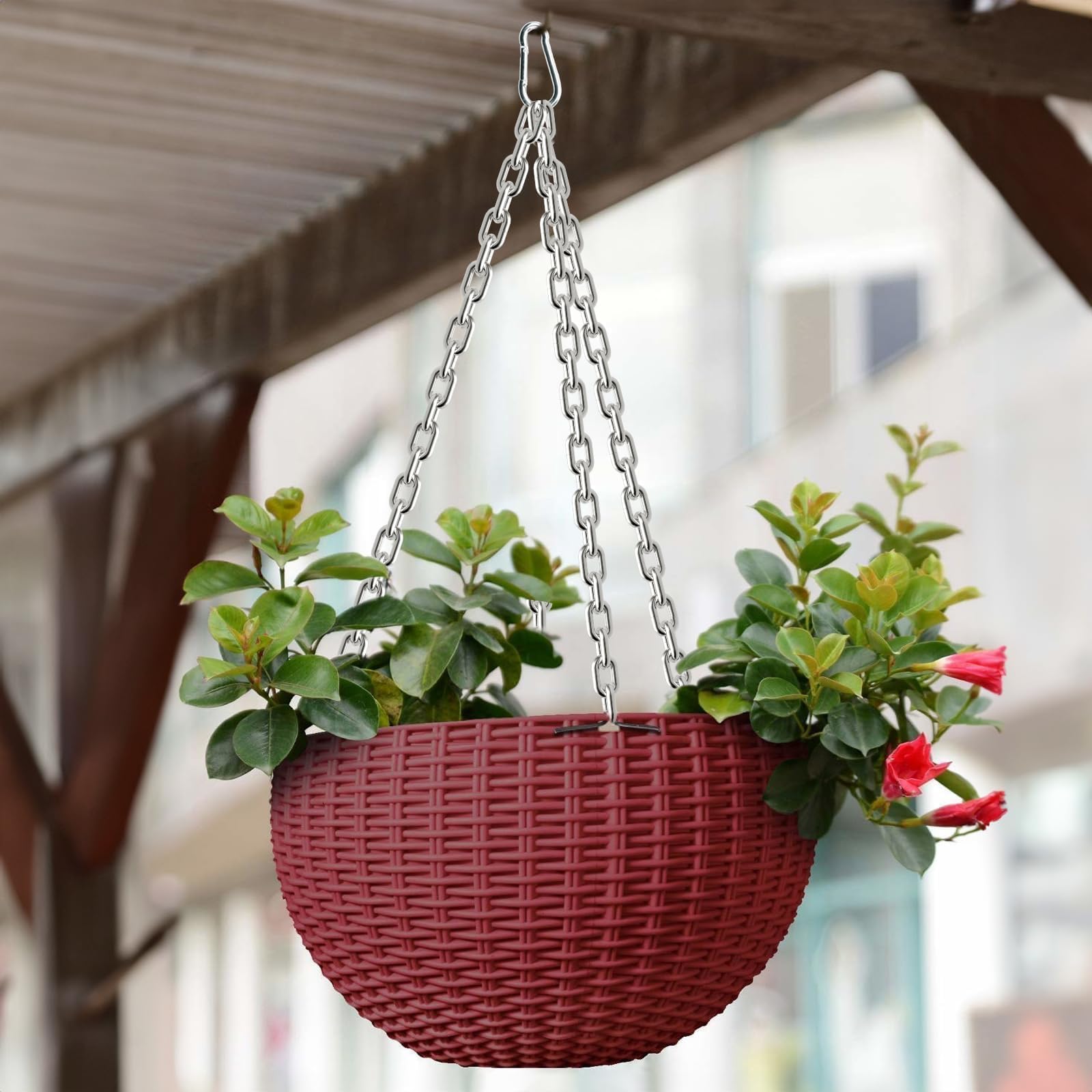 Catena In Acciaio Zincato 15m X 3mm - Con Moschettoni Per Sicurezza E Recinzioni - Foto 2