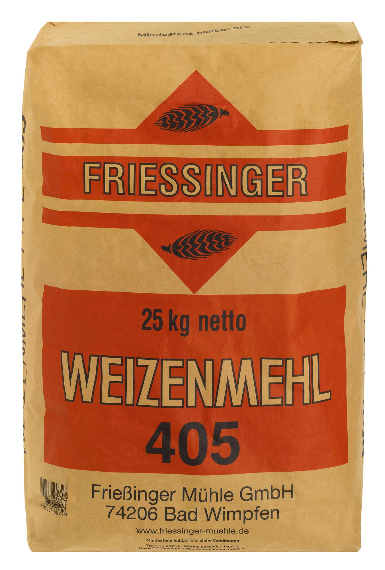 BIELMEIER Weizenmehl T405 25kg Friessinger Das hochwertige Getreide stammt von Landwirten aus der Region