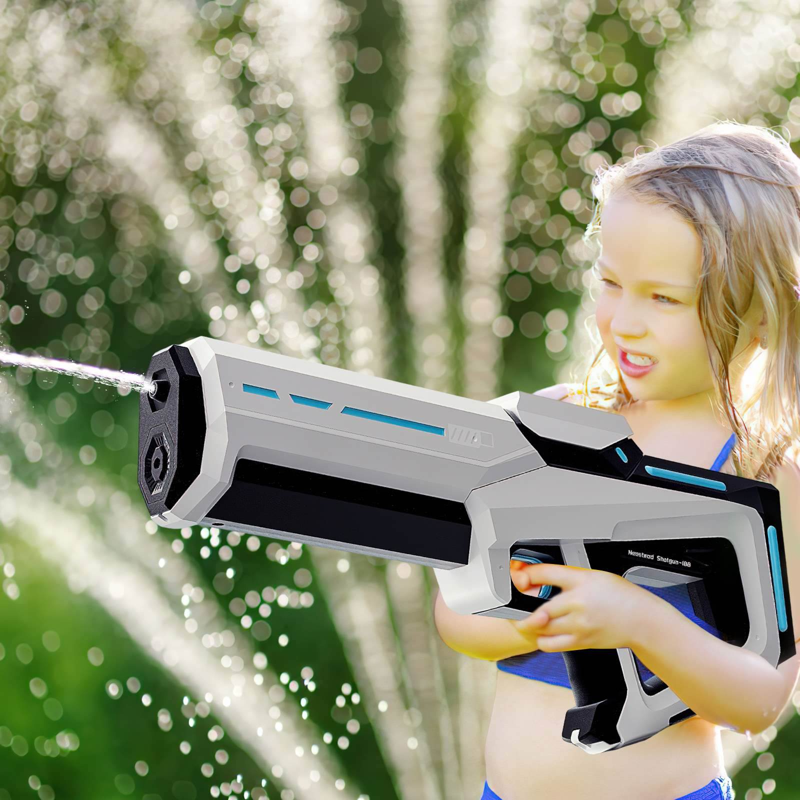 Pistolet à Eau Électrique 500 Ml - Portée 6 M, LED, Rechargeable 1200 MAh | Pour Enfants +14 Ans Et Adultes - 8