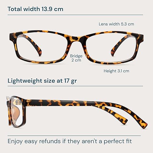 Miniatura 7 de Gaoye +0.5 Paquete múltiple de lentes de lectura - Lentes con bloqueo de luz azul, marcos TR90, UV400 - Gafas con visión clara