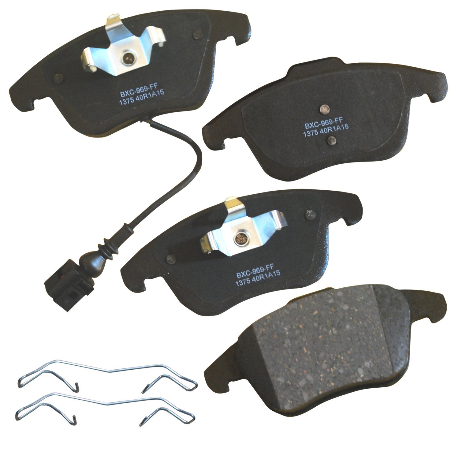 Bendix Premium SBC1375 Ceramic Front Brake Pads for Audi Q3 2018-2015, Q3 Quattro 2018-2013, Volkswagen Passat 2020-2012, Tiguan 2017-2009, Tiguan Limited 2018-2017
