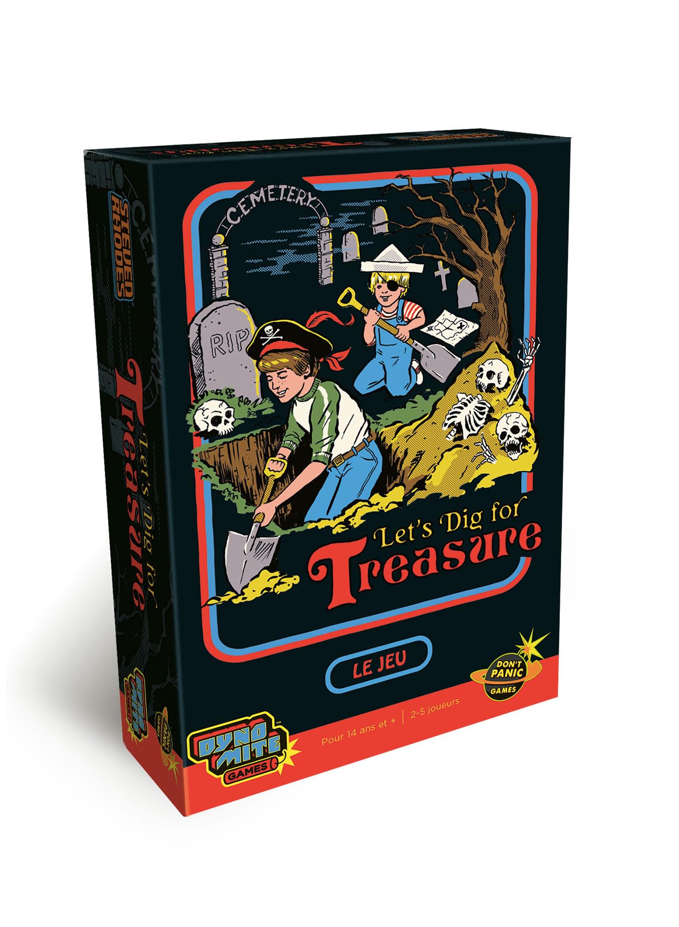 Don't Panic Games | Let's Dig for Treasure by Steven Rhodes | Board Game | Ages 14+ | 2-5 Players | 10-20 Minutes