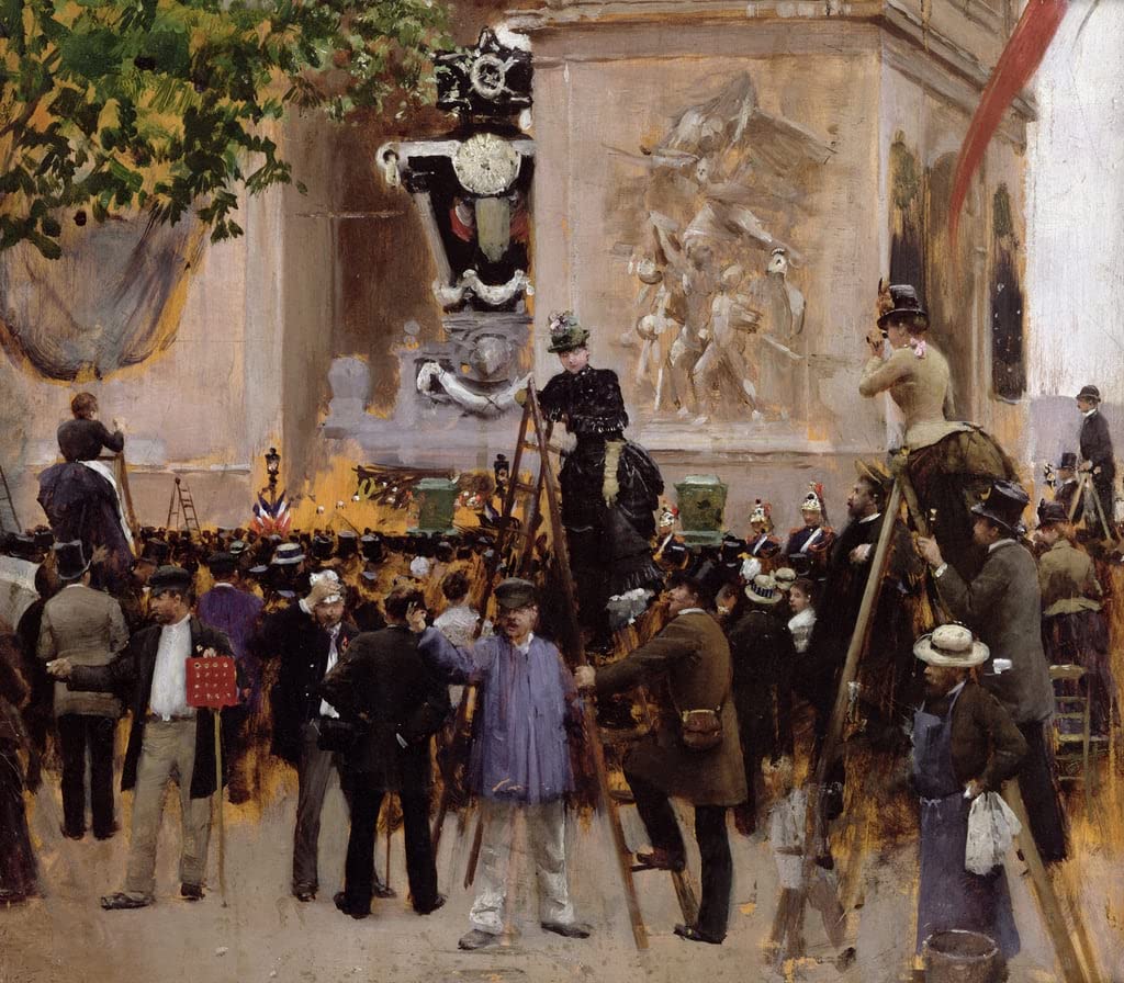 Tableaux Graffiti Art Mural Jean Beraud l'Arc de Triomphe Poster Impression 60x90cm