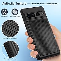 Vista 5 de FNTCASE Funda para Google Pixel 7-Pro: funda protectora de doble capa resistente para teléfonos celulares a prueba de golpes con textura