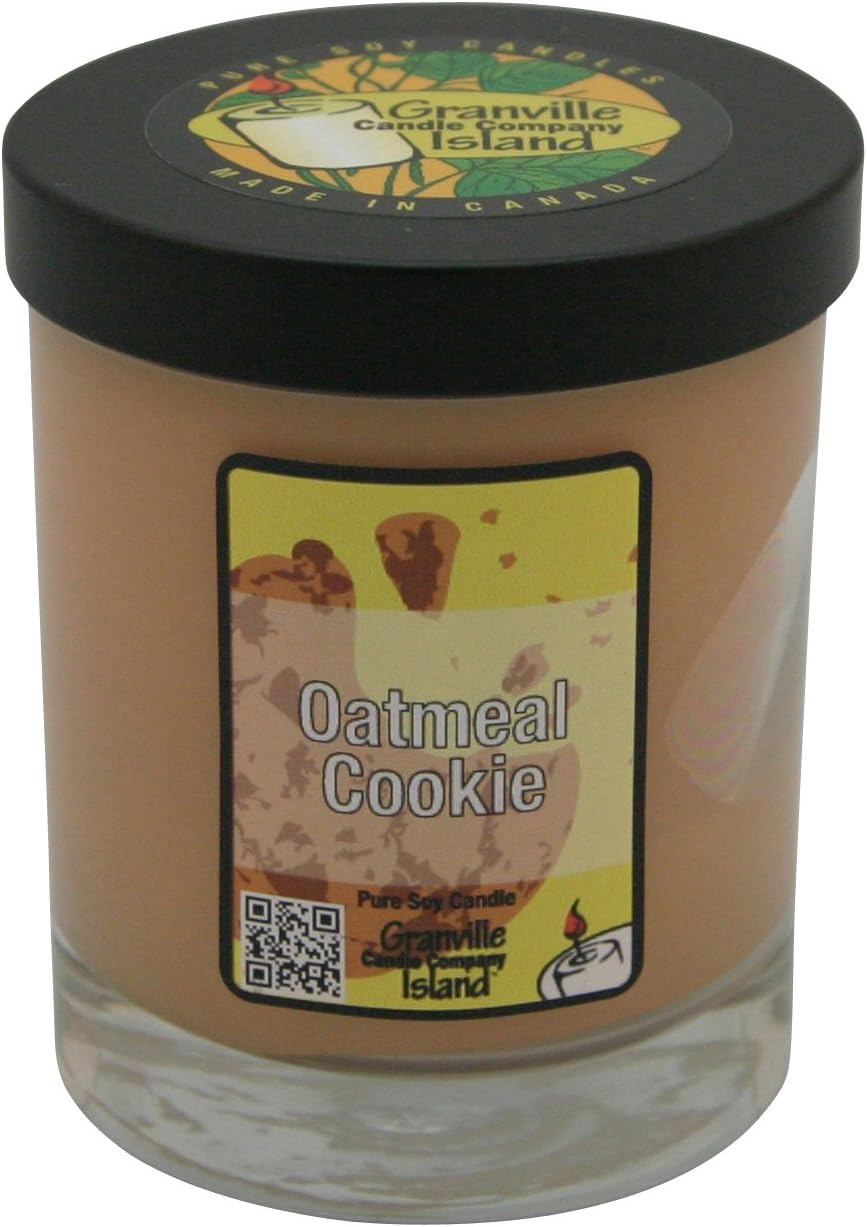 Granville Island Candle Company Natural Soy Candle, 7 oz, Oatmeal Cookie