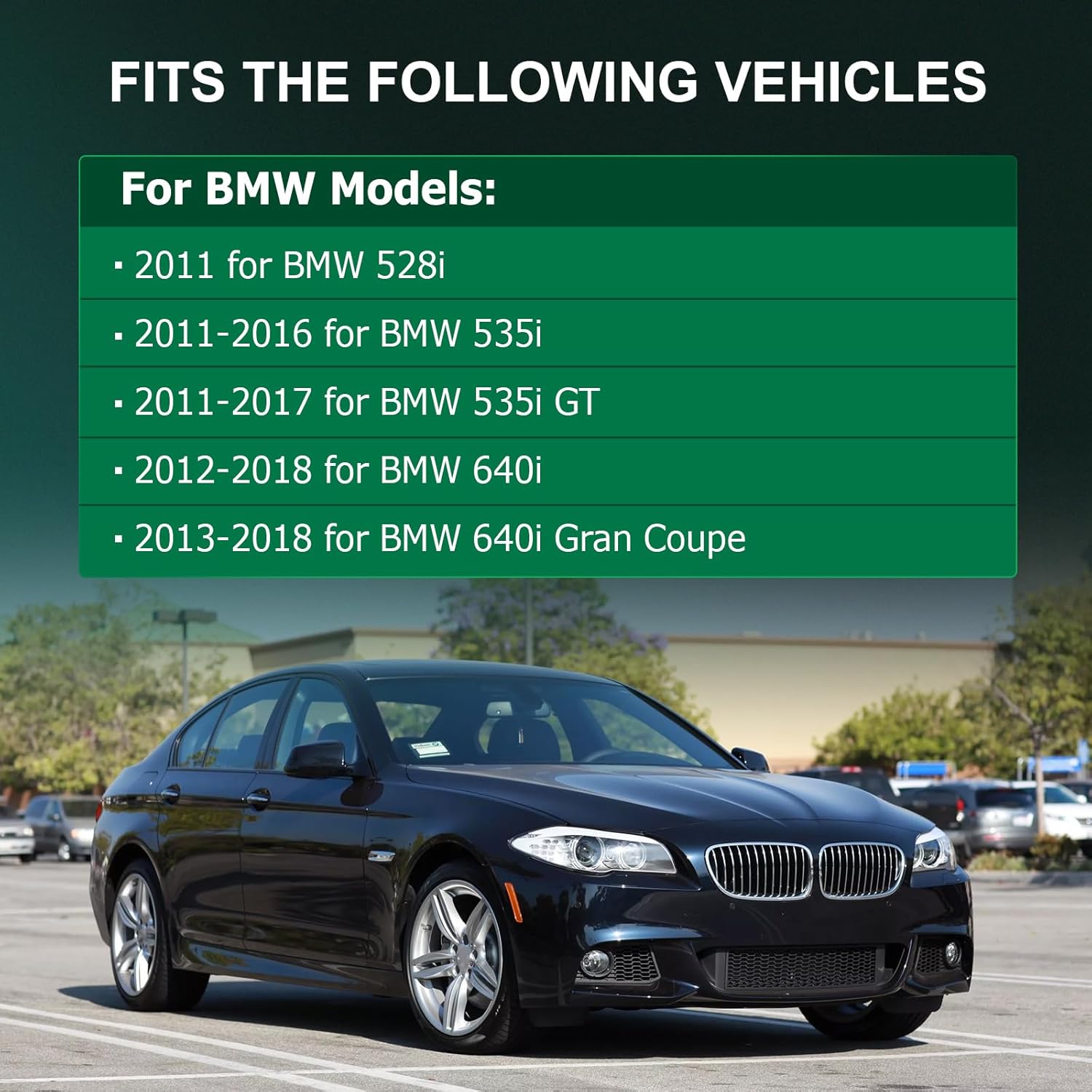 SCITOO Engine Motor Mount Transmission Mount Set For BMW 528i 2011 For BMW 535i 2011-2016 For BMW 535i GT 2011-2017 For BMW 640i 2012-2018 Replace OE A4089 A4090 A4091