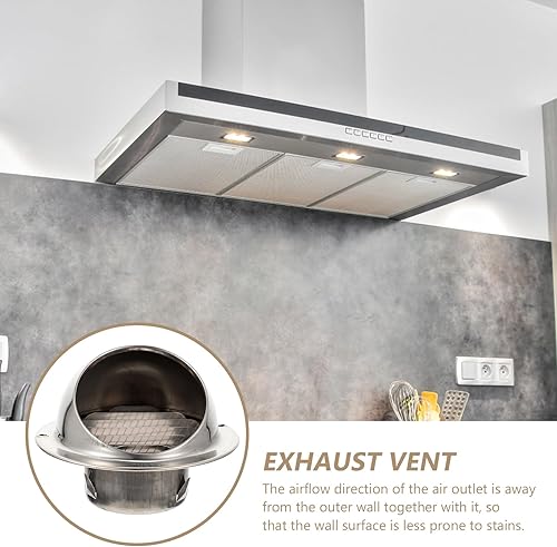 Miniatura 6 de Secador de parabrisas de escape Rejilla redonda de rejilla de ventilación Extractor de ventilación Cubierta de rejilla de ventilación Extractor