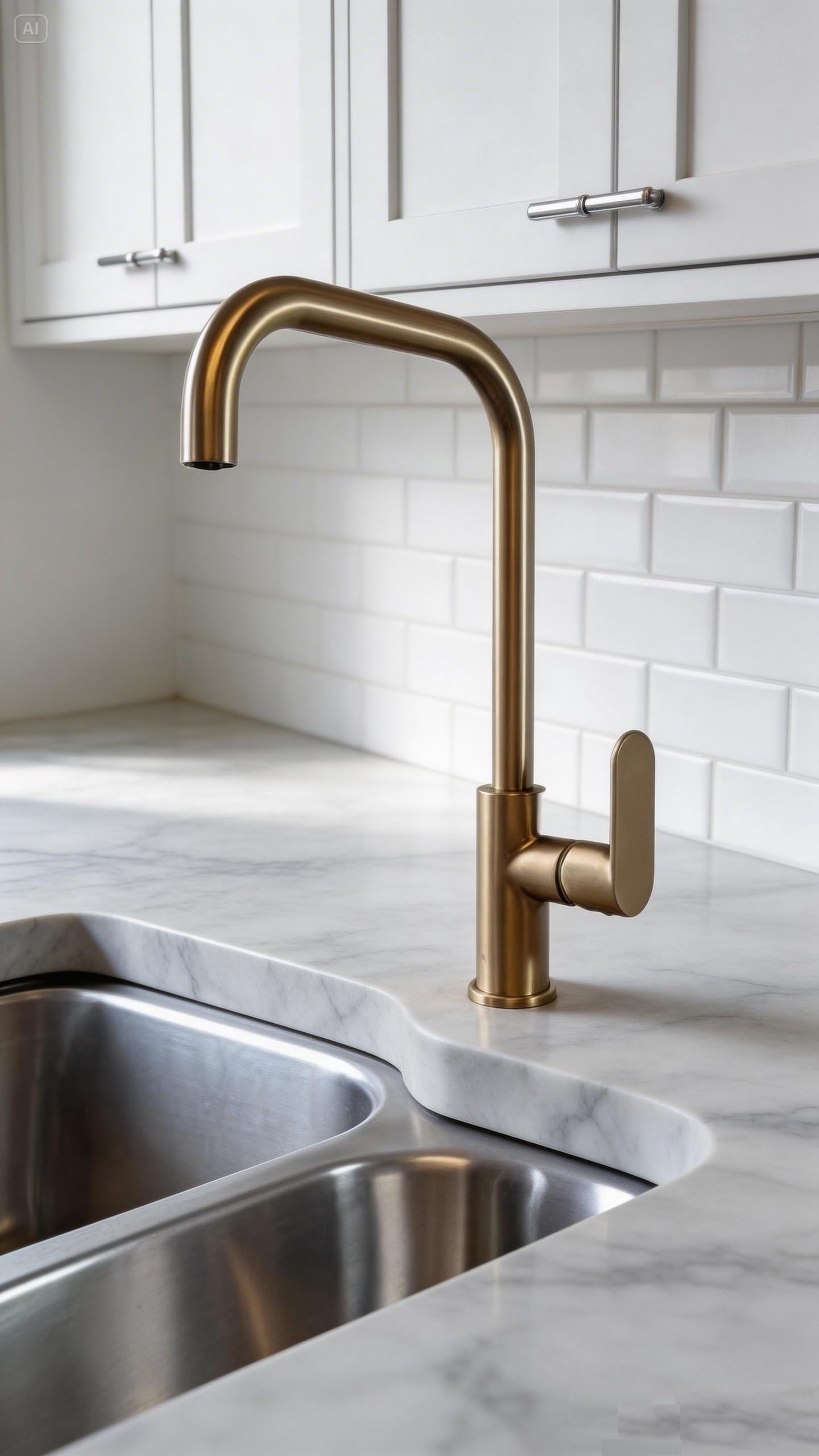 Kitchen Sink Mixer Single Lever tap with Swivel spout Domus by Piralla