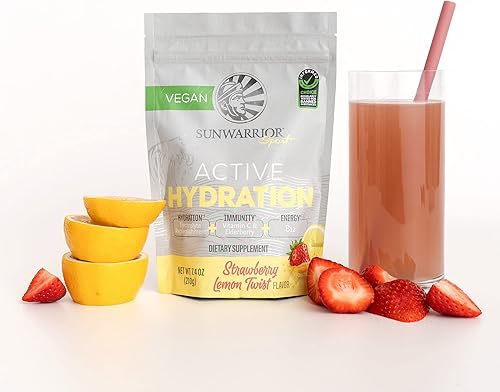 Miniatura 6 de Sunwarrior Electrolitos en polvo Vitamina B12 Real Salt Coco Agua Deportes Nutrición Keto Friendly Water Enhancer Hydration Packet  Polvo de
