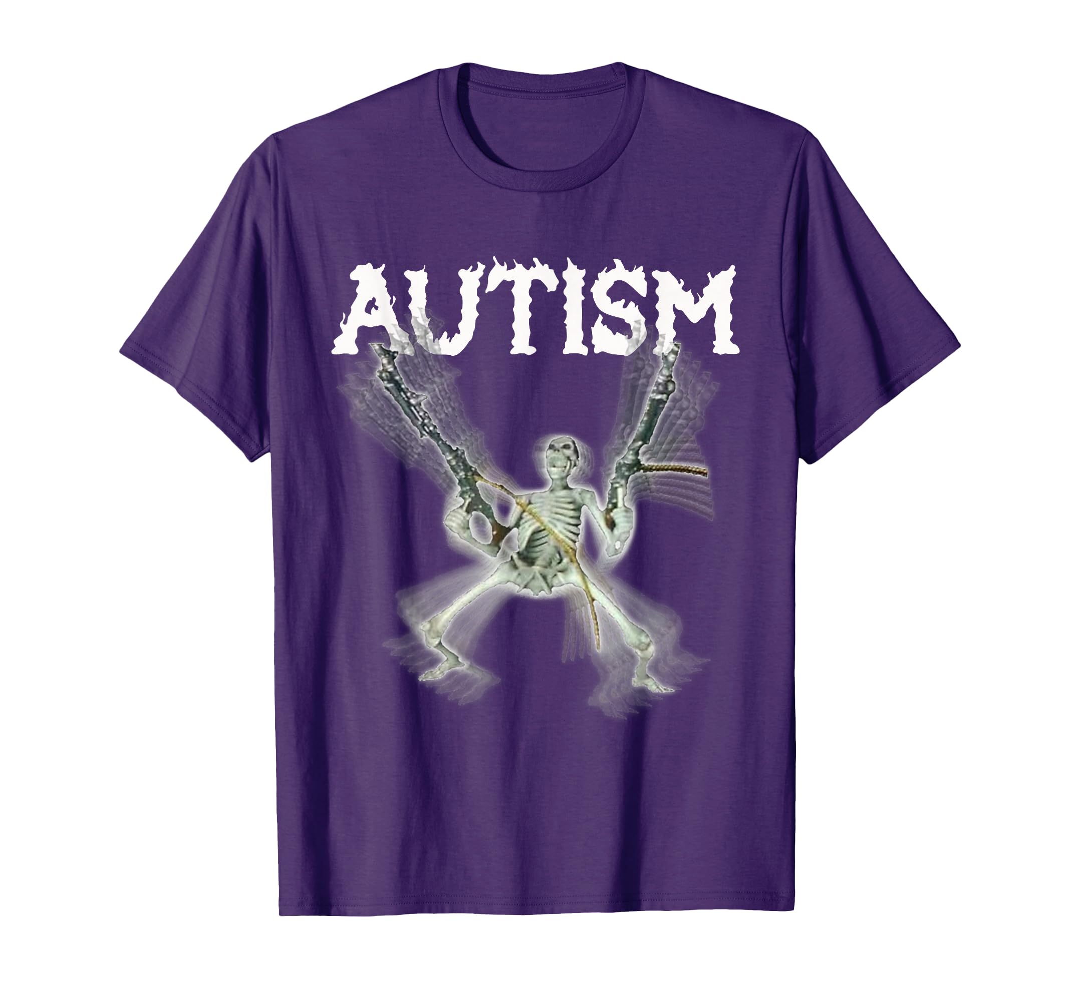 Autism Skeleton Meme Funny Men Women Kids T-Shirt