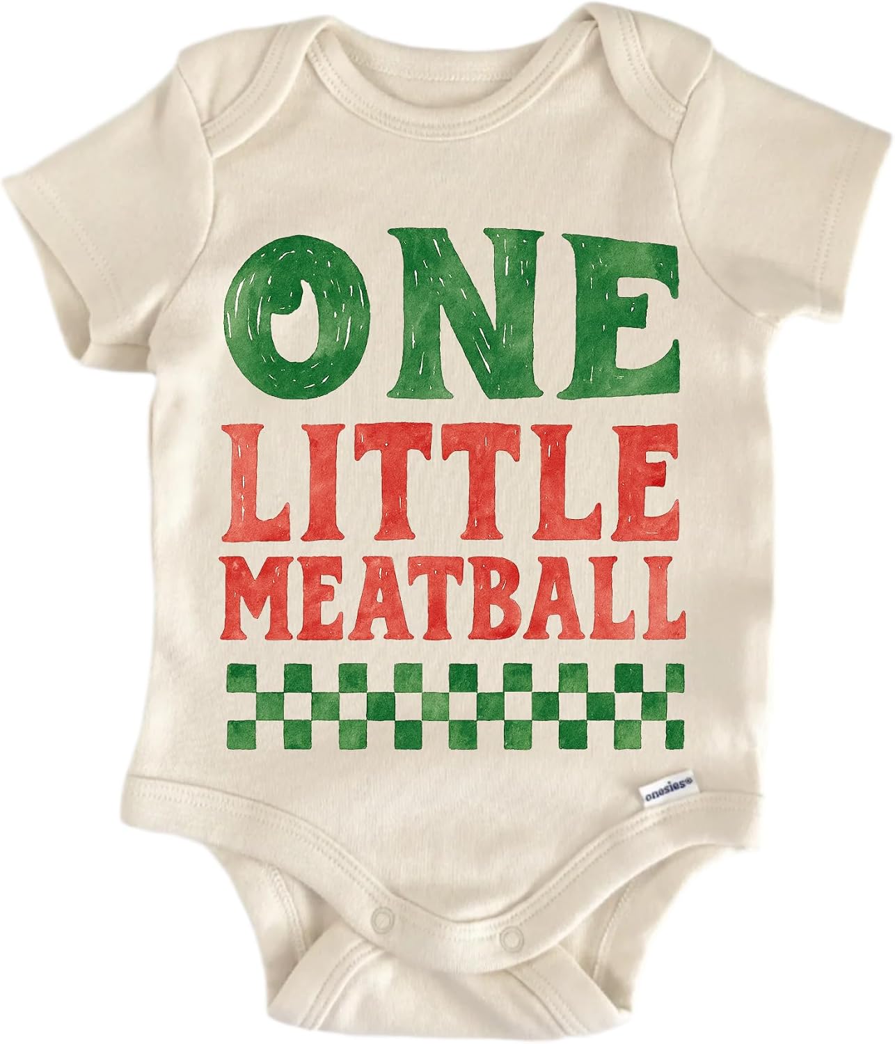 One Meatball Birthday Italian - Baby Boy Girl Clothes Bodysuit Funny Cute
