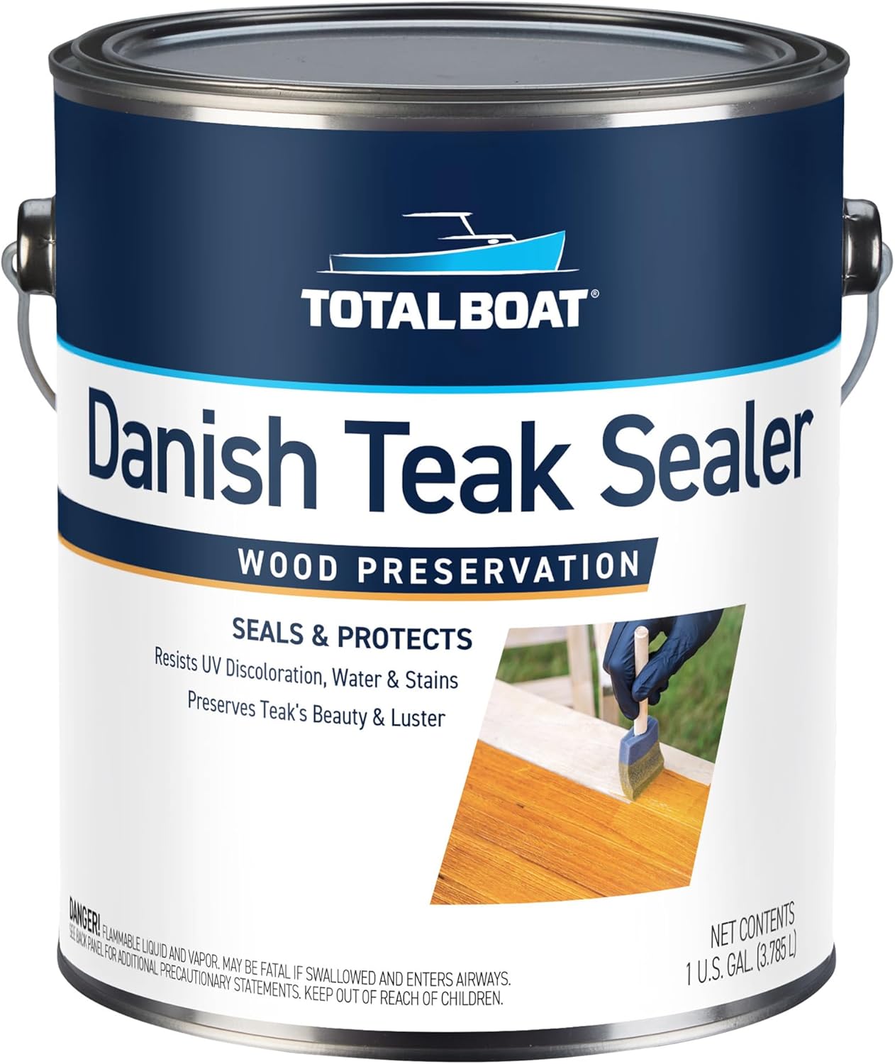TotalBoat Danish Teak Sealer for marine-grade teak wood