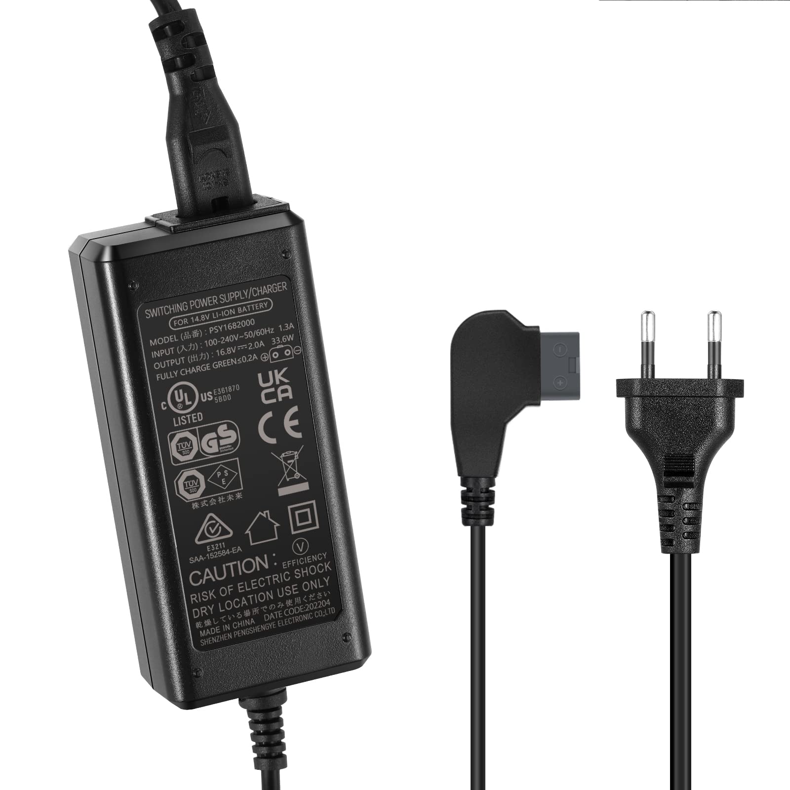 NEEWER Chargeur de Batterie D-Tap avec câble D-Tap de 1 mètre pour Batterie V-Mount/V-Lock/Gold Mount, Compatible avec Sony BP-U65 BP-U68 HDW-800P HDW-F900R PDW-680 PDW-850 DSR-650P PMW-F5
