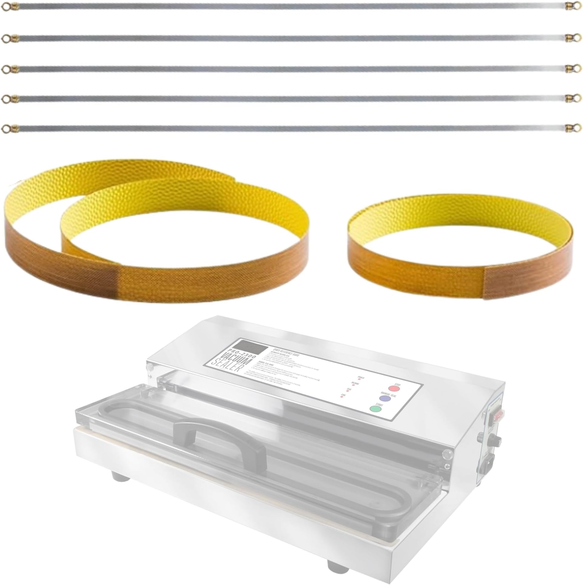 FIVE (5) Factory Weston PRO-2100 (65-0101) and PRO-2300 (65-0201) Pro Series Heating Element Wires.PLUS 2 FREE PTFE Cloth Tapes !