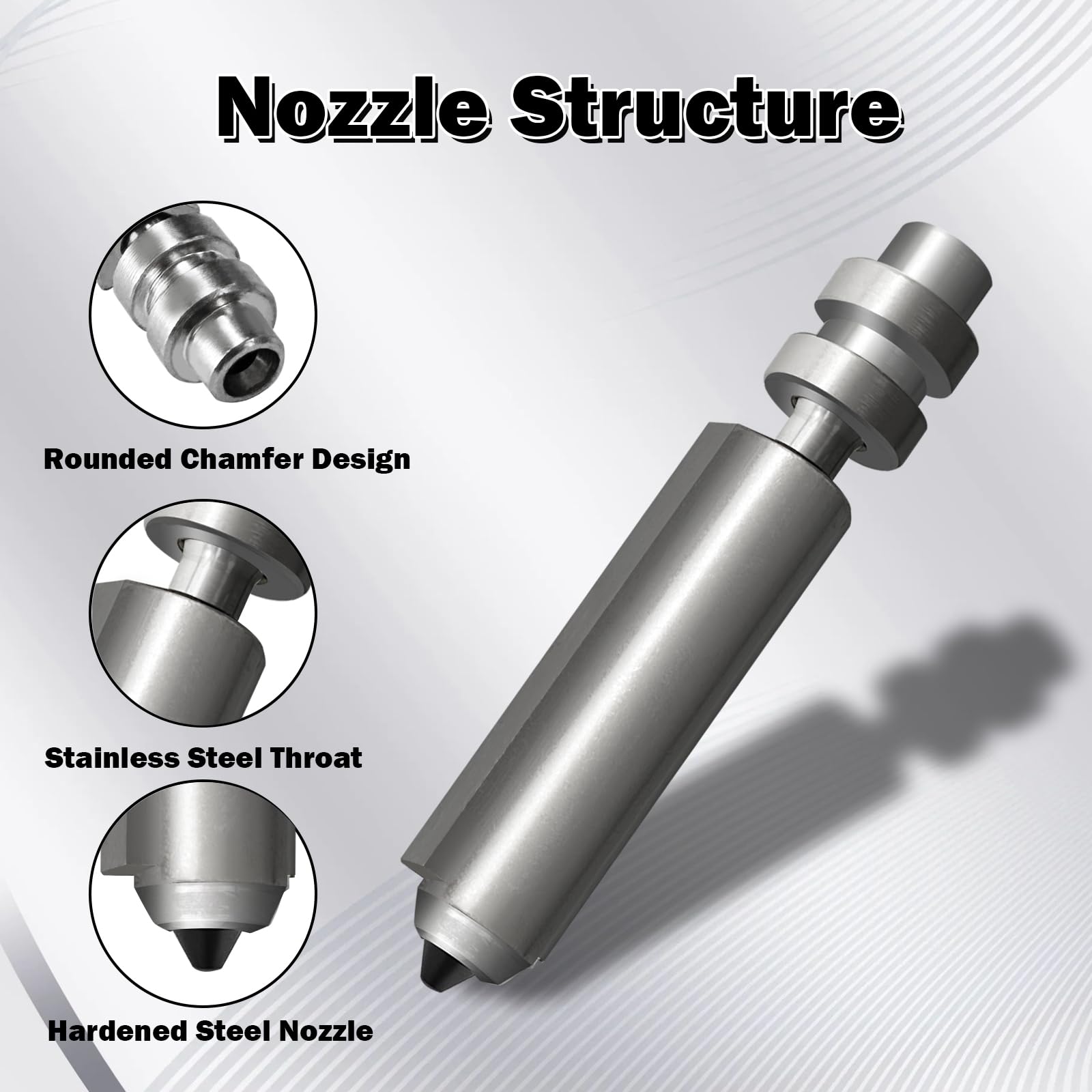 Kobra X 0.4MM Hotend Heizungsbaugruppe Kit Hot End Extruder Druckkopf | Kühlkörper Zirkonoxidkeramik Dehnungsmessstreifen für Anycubic 3D-Drucker mit 3 Gehärtetes Stahldüse & 1 Silikonhülle