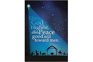 Sparkling Christmas Merriment: Religious Christmas Card Collection, 5 x 7 inches