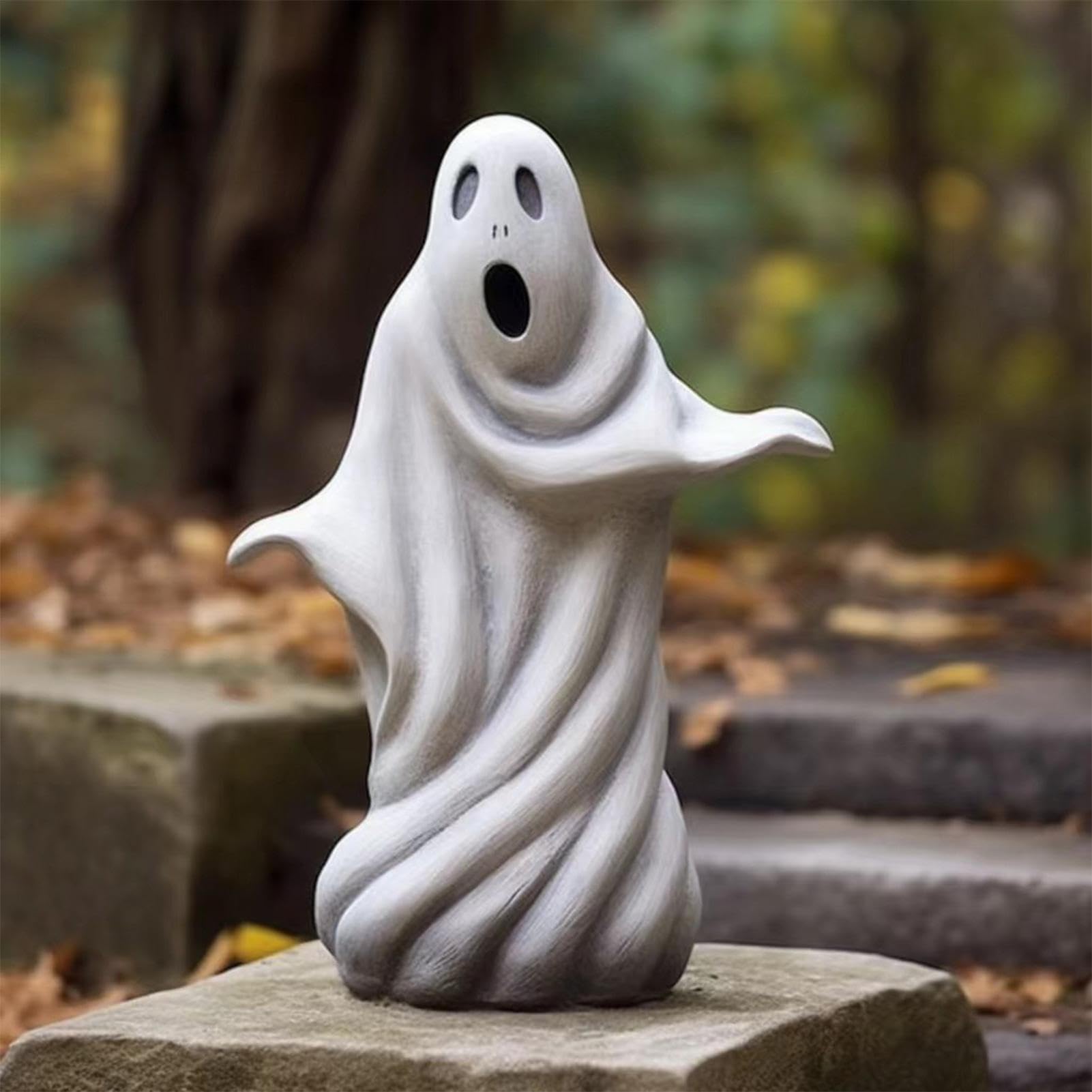 Swing Ghost Ornament - Schwebende Geister Figur Aus Harz Für Halloween Deko