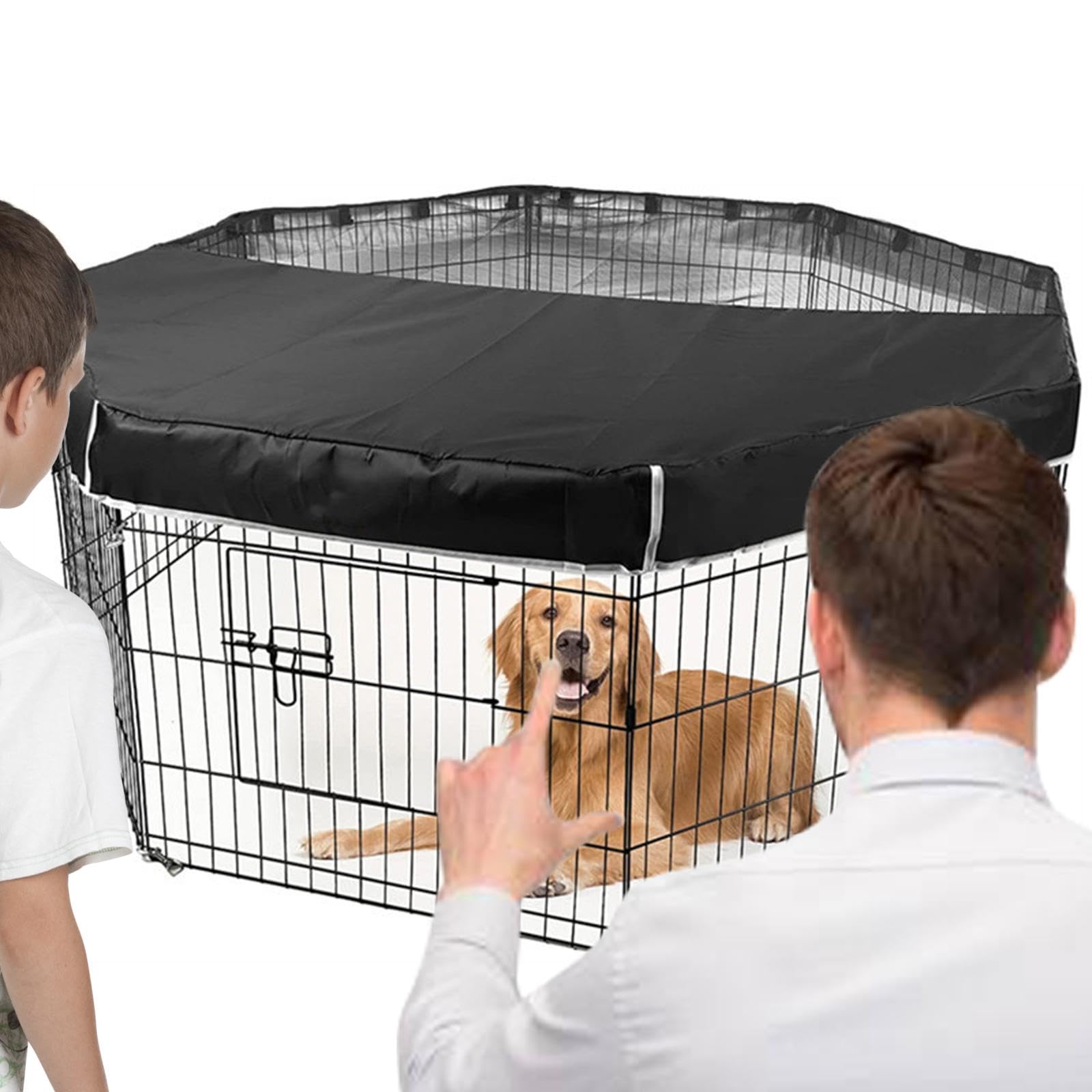 Copertura Superiore per Cani Portatile E Lavabile, Copertura Superiore in Rete Pieghevole, 24 Pollici