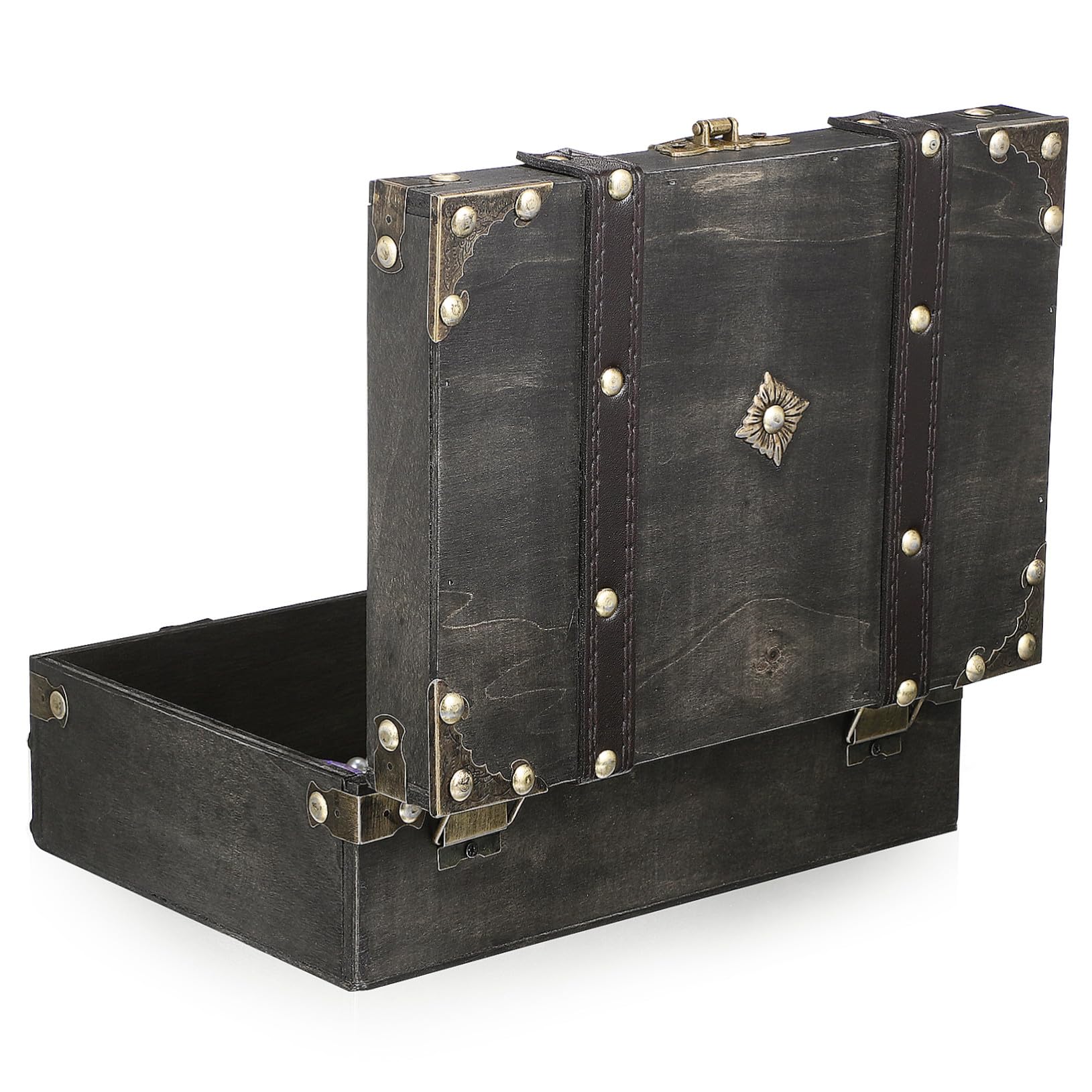 BESTYASH Schmuckschatulle Mit Schloss Vintage-aufbewahrungsbox Für Damen Dekorative Schmuckdose Mit Zahlenschloss Kleine Vintage-schmuckkästchen Für Halsketten Ringe Und Armbänder