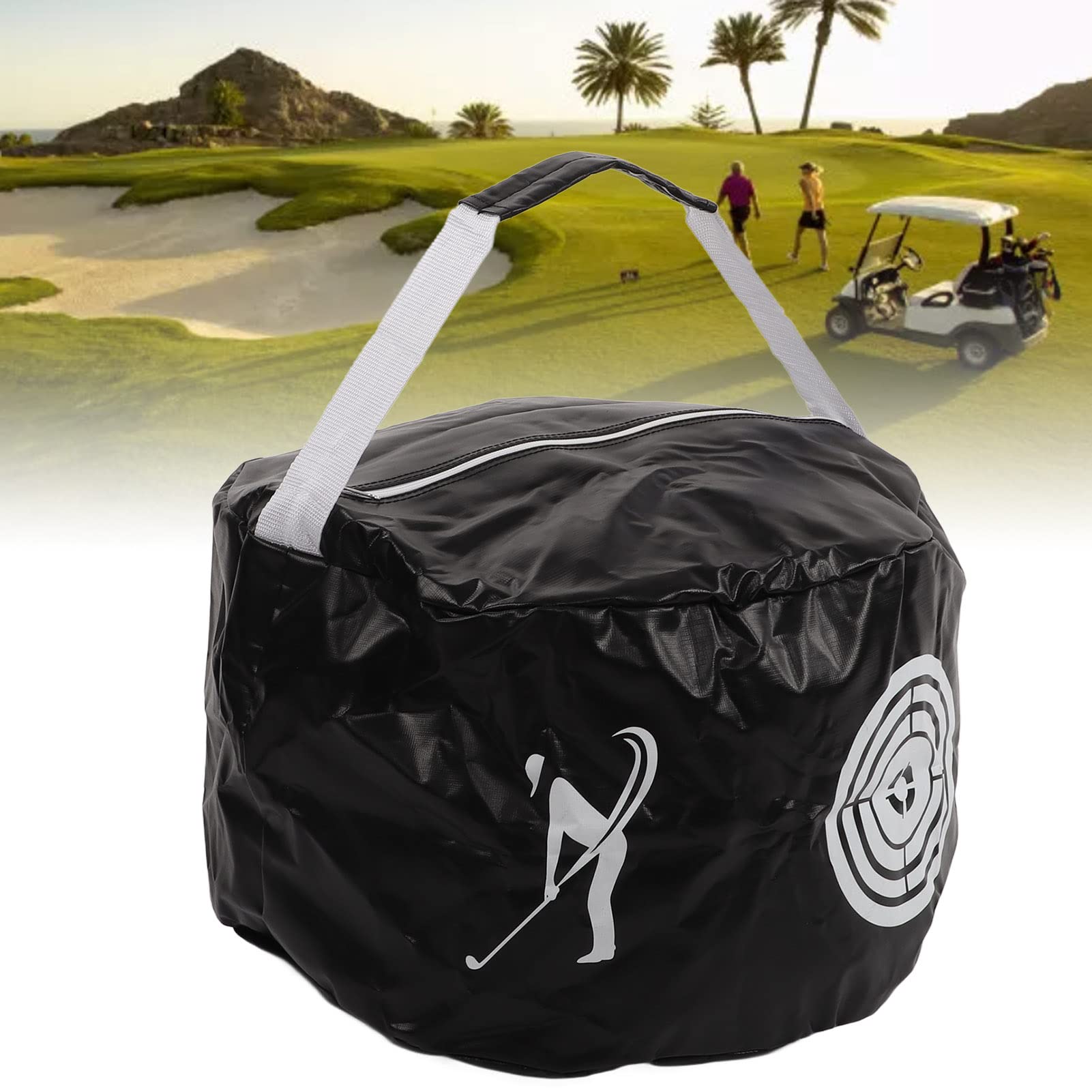 BstXqty Golf Hitting Bag, Waterproof PVC Golf Impact Training Pack, Golf Swing Training Bag, Swing Pack Beginner Swing Trainer, Suitable for Golf Training