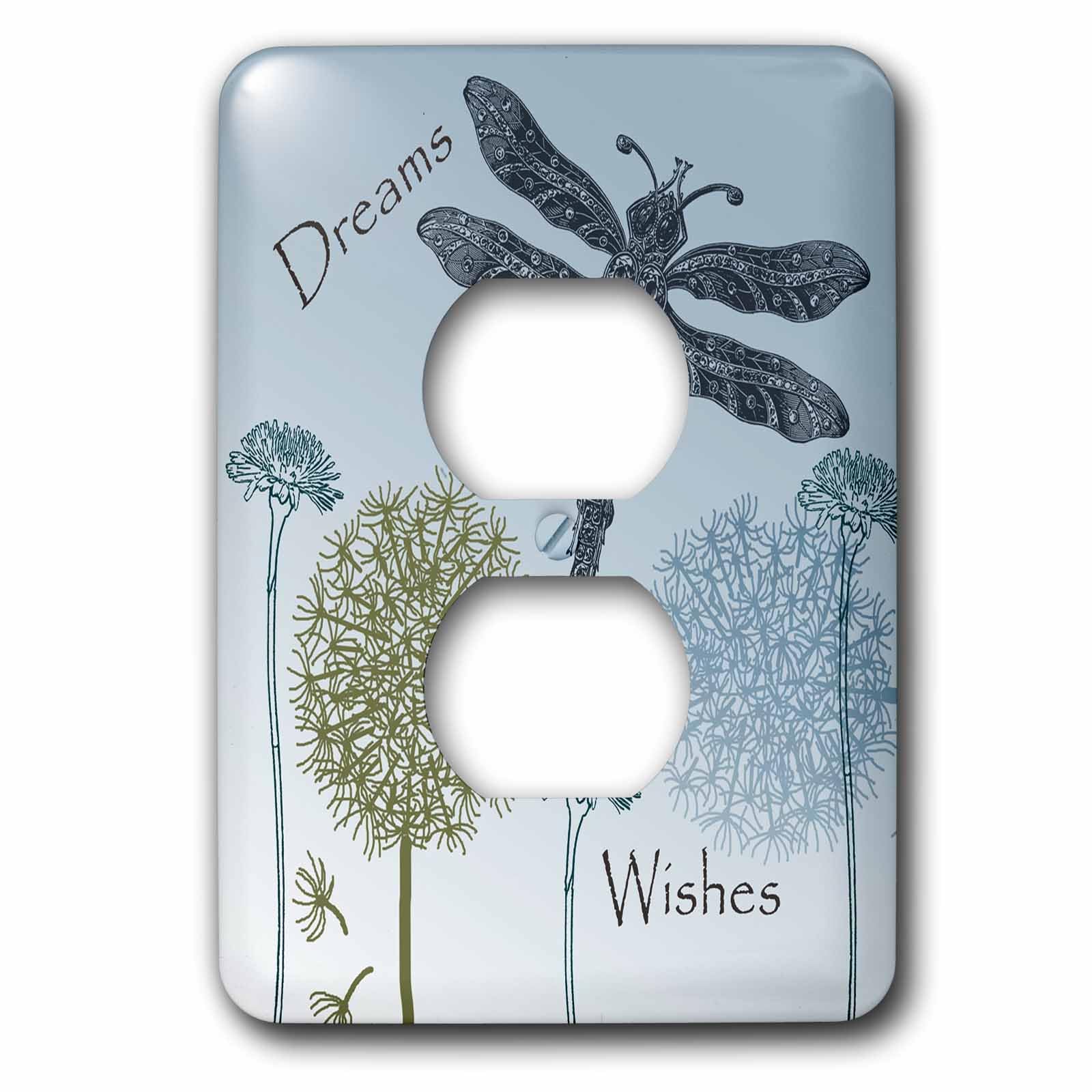 Couvercle de prise 3dRose LSP_79324_6 pour cacher les traces de papier peint