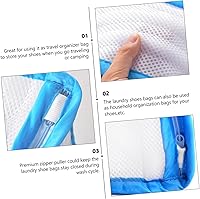 Vista 7 de Alipis Artefacto de lavado de zapatos bolsa de lavandería de malla zapatos bolsa de lavado para lavadora alta resistencia