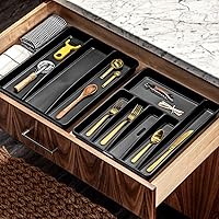 Vista 3 de madesmart Premium Silverware Tray, 6 Compartment Flatware Organizer for Forks, Knives & Spoons, Non Slip, Soft Grip Lining, Durable Drawer