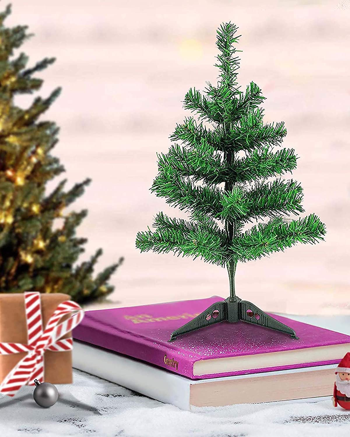 OneStoreIndia Xmas Christmas Tree for Home Office Restaurant- 1ft X-mas Tree for Christmas Décor Living Room Indoor Outdoor- Christmas Decorations Items- Christmas Gift (Green) (Pack of 5) 4