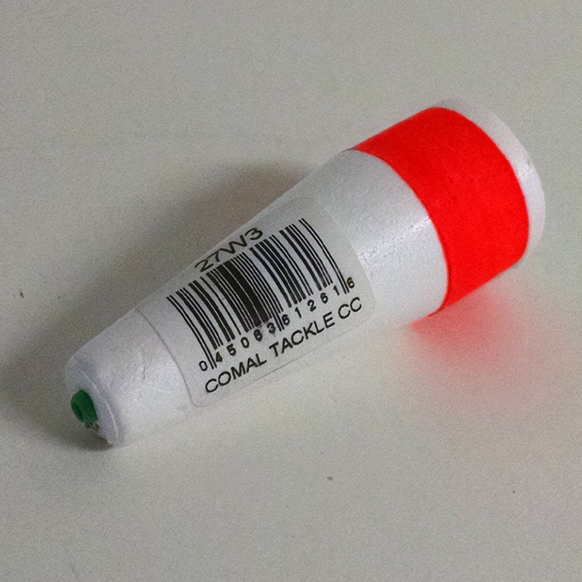 Comal Glo-Top Float - 3 inch, Slotted, Weighted - Red & White - 27W3