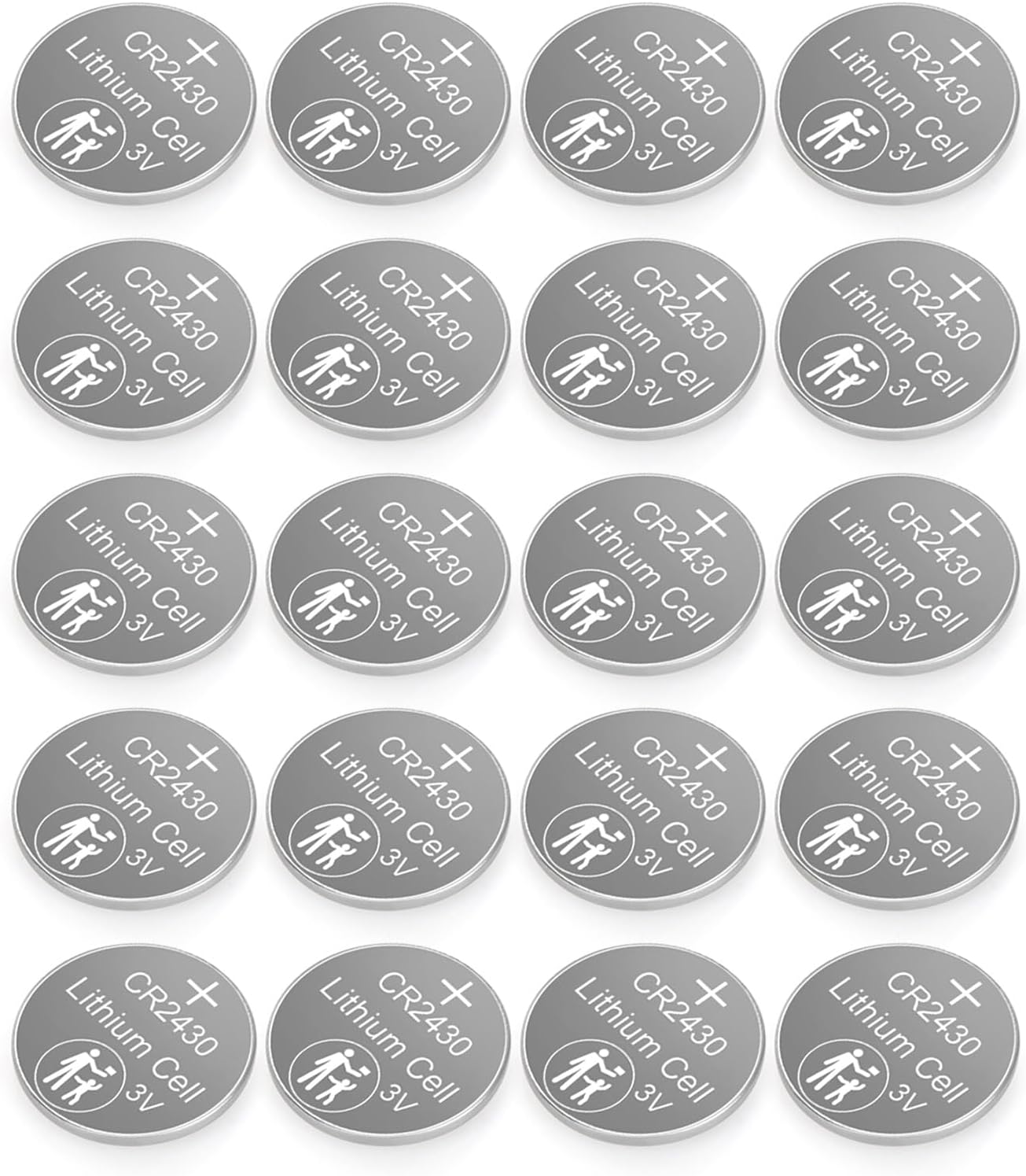 Amazon | CR2430 3V リチウムコイン電池 3V 285mAh 大容量ボタン電池 リモコン、時計、アラーム用 | XAGMODSHN |  乾電池 CR2430 3V リチウムコイン電池 3V 285mAh 大容量ボタンセル リモコン用 腕時計とアラーム 時計電池交換