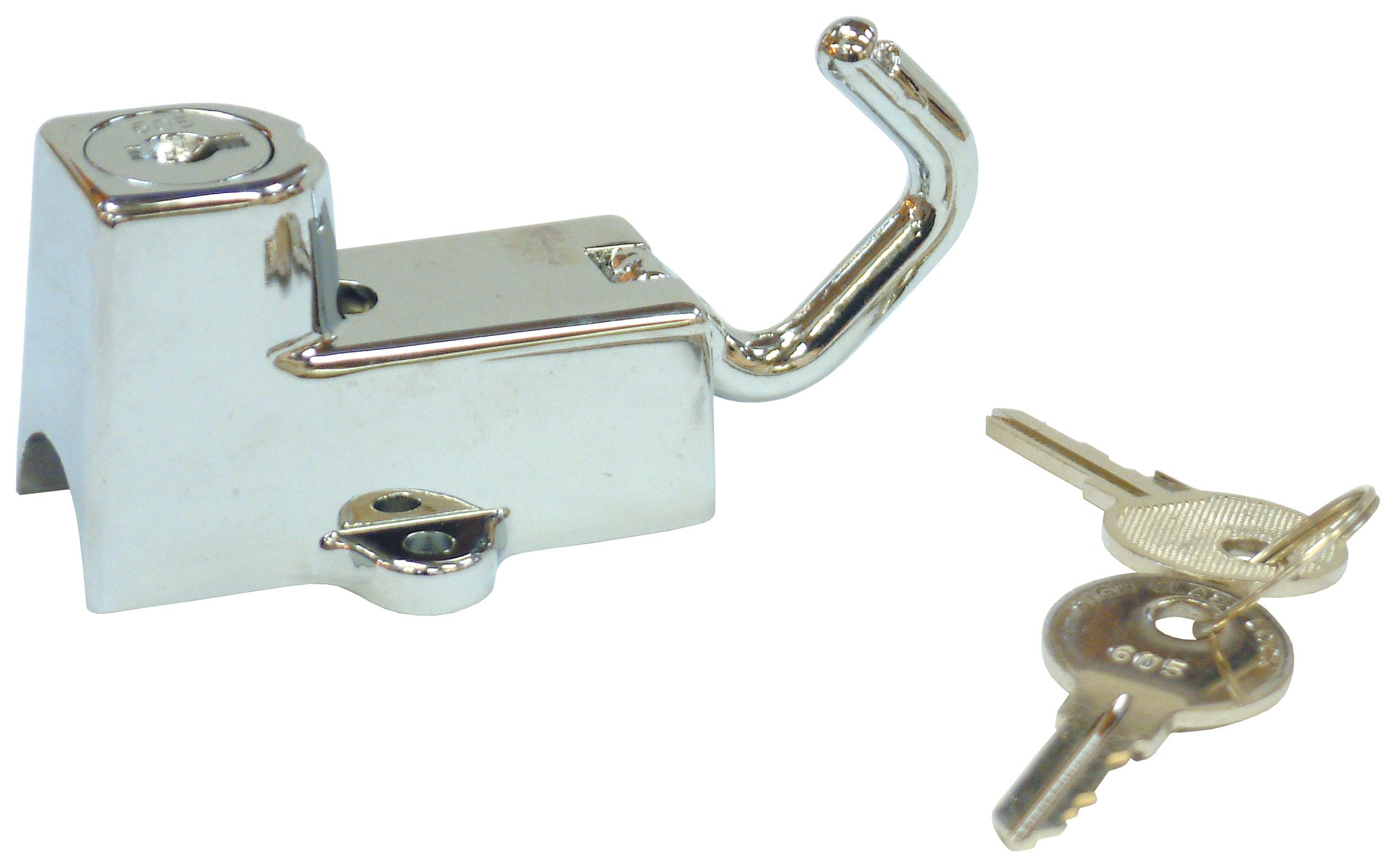 Bike It Universal Motorcycle Handlebar Helmet Lock – Clamp-On Anti-Theft Helmet Lock for Motorbike, Scooter & Bicycle Handlebars