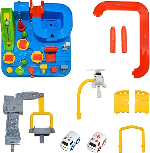 Miniatura 7 de Juguetes de autos de carreras para niños de 4 a 6 años, juguetes de aventura en automóvil para niños, rompecabezas de carril y carril, juguetes