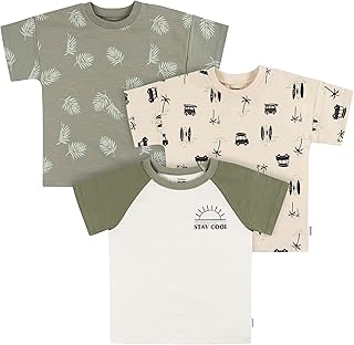 Sponsored Ad - Gerber Baby-Boys Toddler 3-Pack Short Sleeve Pocket Tees
