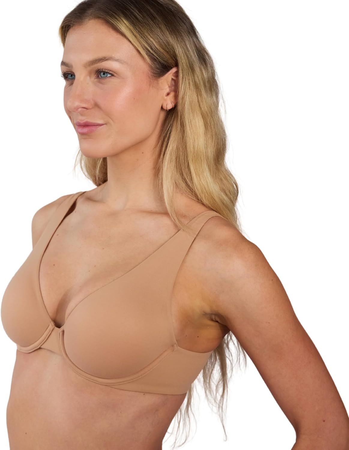 Floatley Cozy Wired Unlined 2ply Stretch Supportive Full Coverage Everyday Buttery Soft Comfort Underwire Bra for Women - Image 2