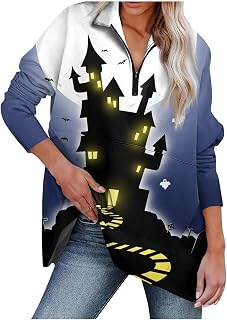 WANZZXCSL Long Sleeve Tops Women Plus Size Stretchy Autumn Sport Casua Top Cozy Cotton Tie Dye Peplum V Neck Sweatshrit Women