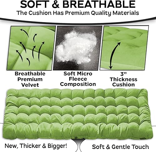 Miniatura 2 de Zone Tech - Cubrecolchón para catre de camping de alta calidad, cómodo y grueso, de algodón, ligero, impermeable, para adultos y niños