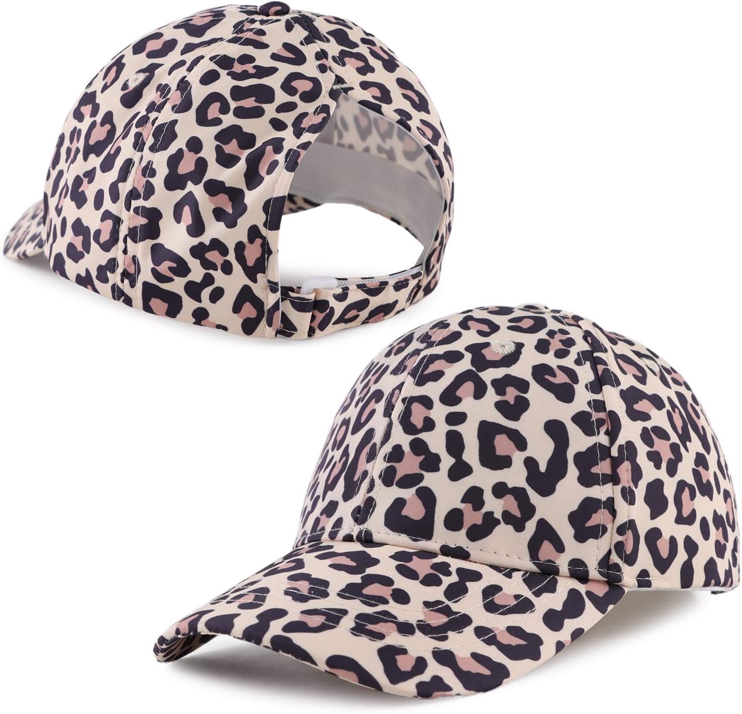 Zsedrut Girls Glitter Baseball Cap Kids Adjustable Ponytail Hat Toddler Summer Mesh Trucker Hats