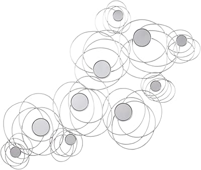 Signature Design by Ashley Desi Glam Twisted Metal Framed Accent Mirror , Silver