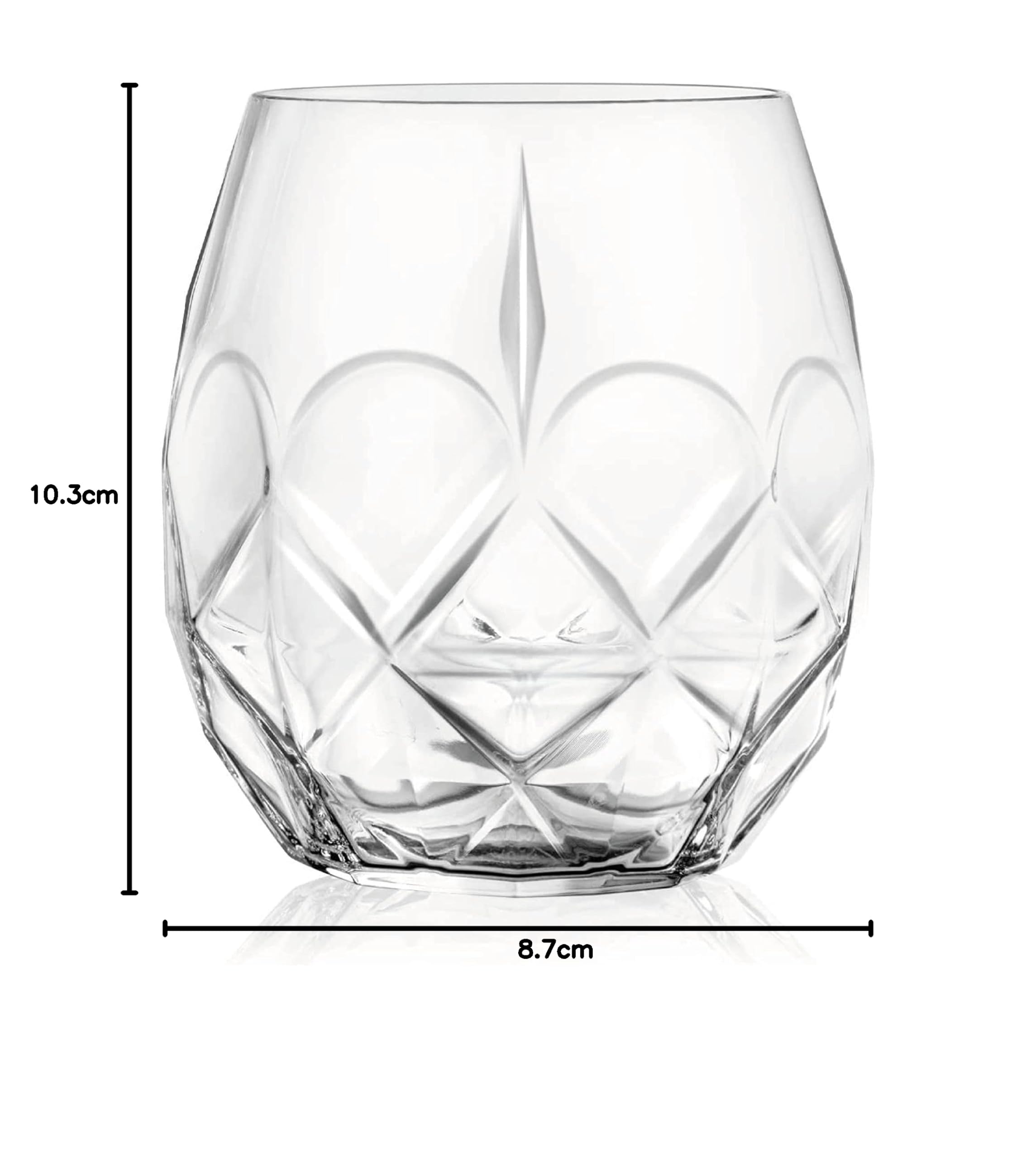 Coffret Verres à Boire 18 Pièces - 6 Verres à Eau, 6 à Vin, 6 Flûtes | Style EGO