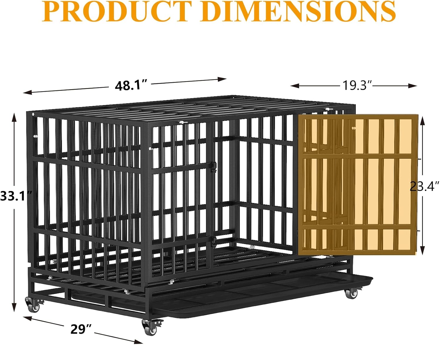 Ultimate Escape-Proof Dog Crate: Review of the 48 Inch Heavy Duty Steel Cage