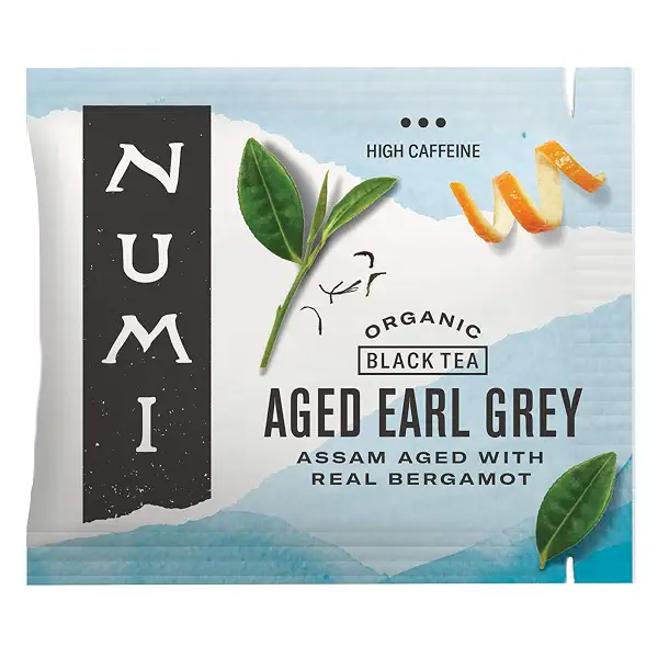 Numi Organic Aged Earl Grey Tea | 100 Black Tea Bags | Assam Black Tea with Real Bergamot | Caffeinated 1