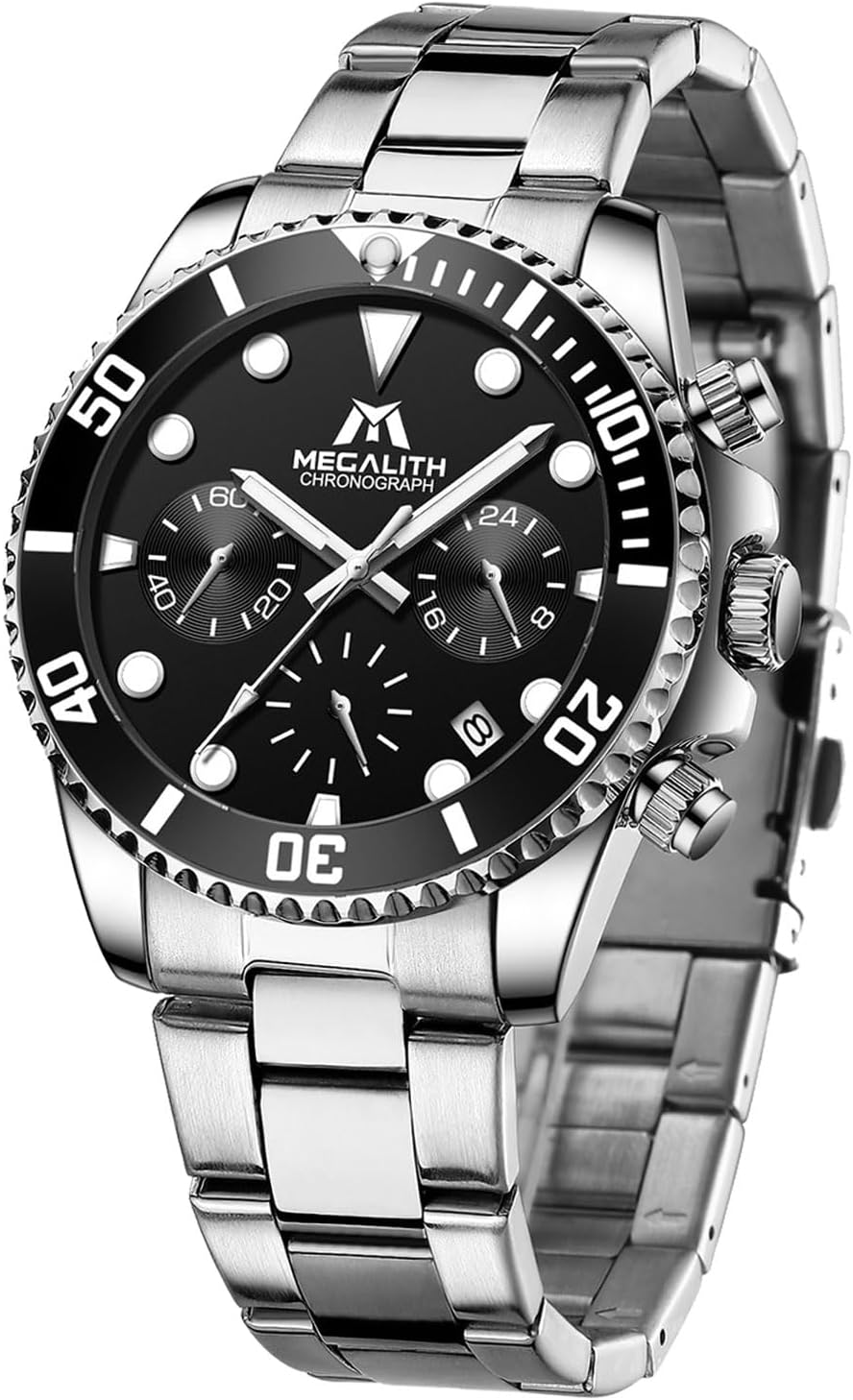 Stuhrling Meridian Herren Uhr Edelstahl | GMT Dual Time Mit 100m Wasserdicht