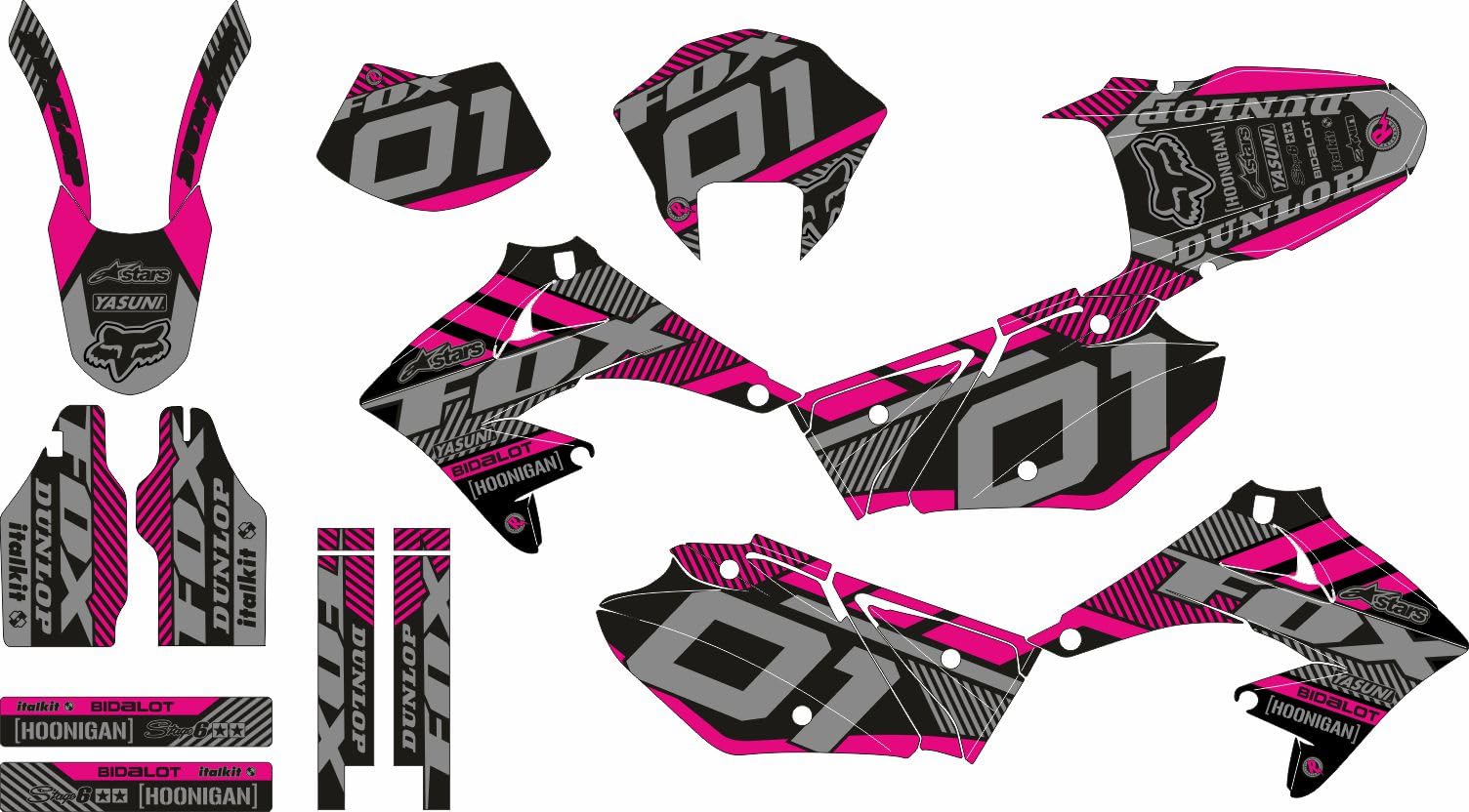 Motor HISPANIA RYZ 50 - Adhesivos Personalizados para Moto - ROTUMOTO (07)