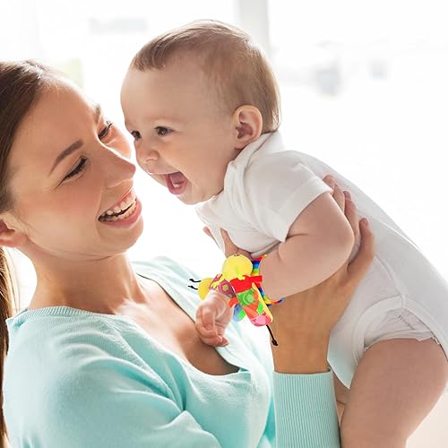 Miniatura 7 de Juguetes para bebés de 0 a 6 meses, sonajeros de muñeca y sonajero para bebés, conjunto de calcetines y buscador de pies, para bebés recién nacidos,