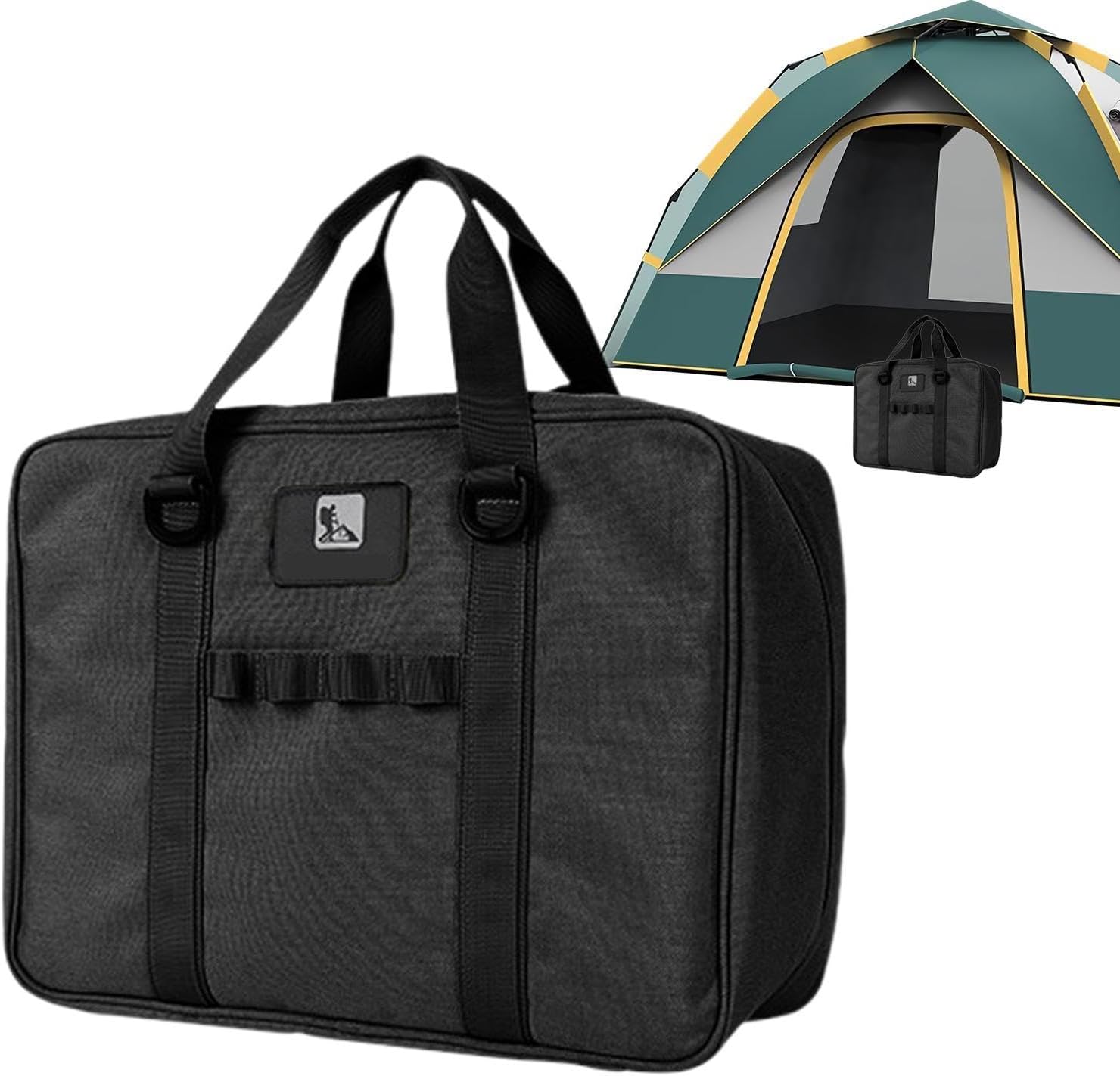 Camping Pot Storage Bag | Oxford Pouch Organizer for Cooking Utensils,Waterproof Large Capacity Two-Way Zipper Cookware Pouch Bag for BBQ Camping Cookware Hiking