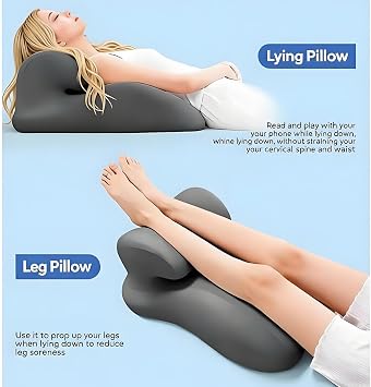 Wedge Intimacy Pillow for Couples Memory Foam Lift, Spine/Hip Alignment
