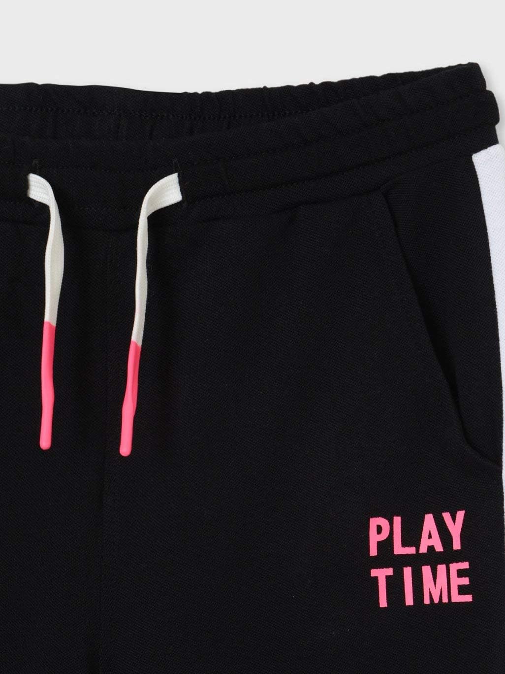 Mayoral Cotton Fabric Trousers for Girls Black